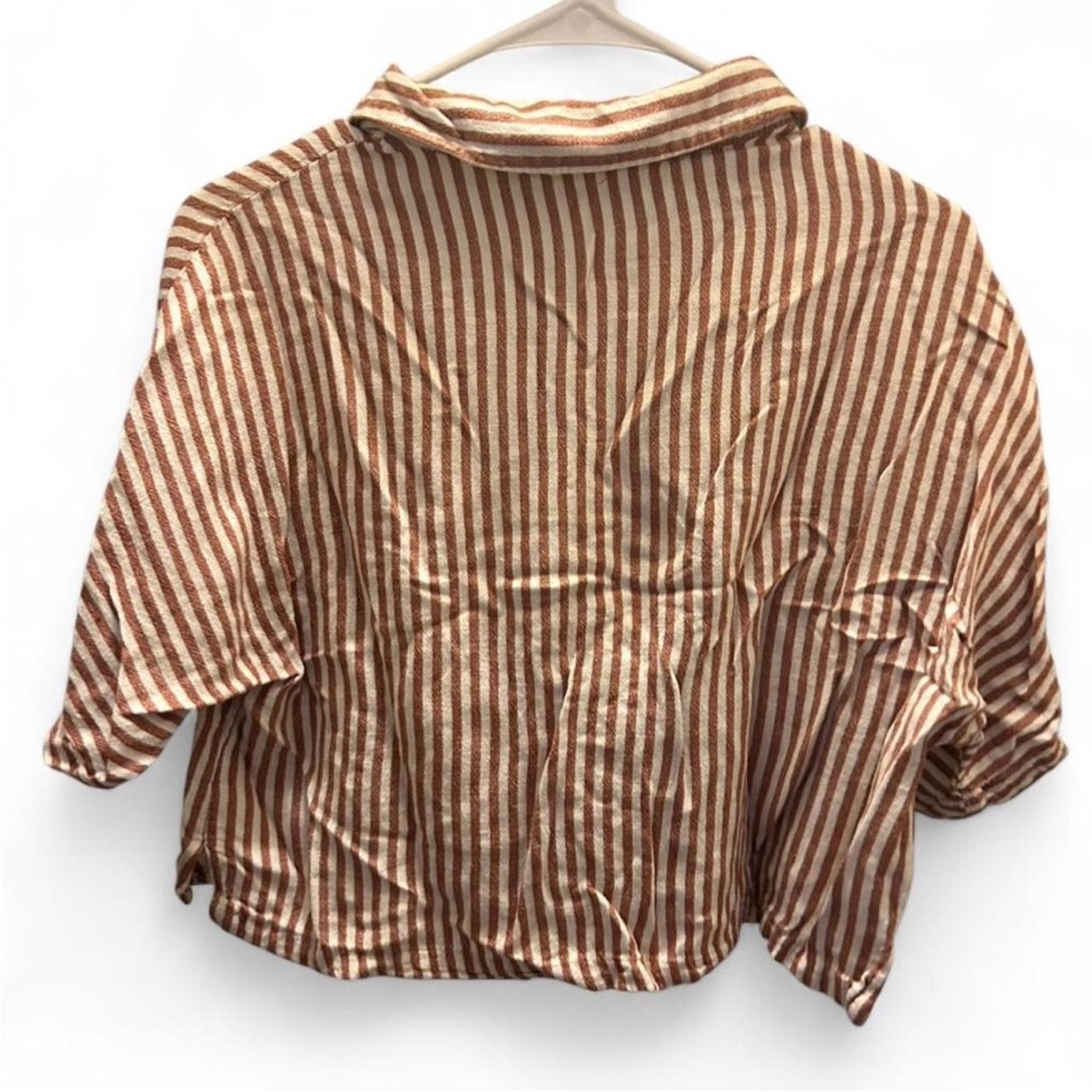 Striped Red and White Women's Top
